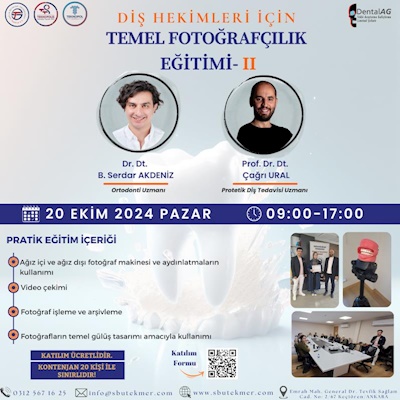 DİŞ HEKİMLERİ İÇİN TEMEL FOTOĞRAFÇILIK EĞİTİMİ -II (Hands-On)